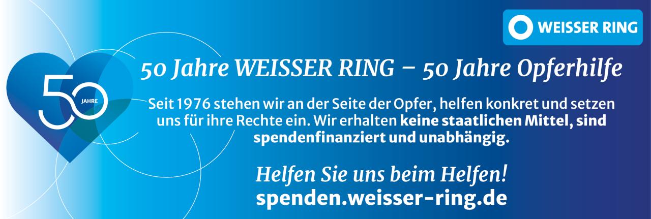 WEISSER RING 50 Jahre news